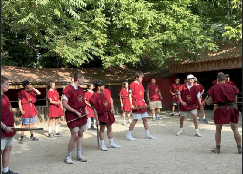 JCL MEMBERS SPARRING near Rome