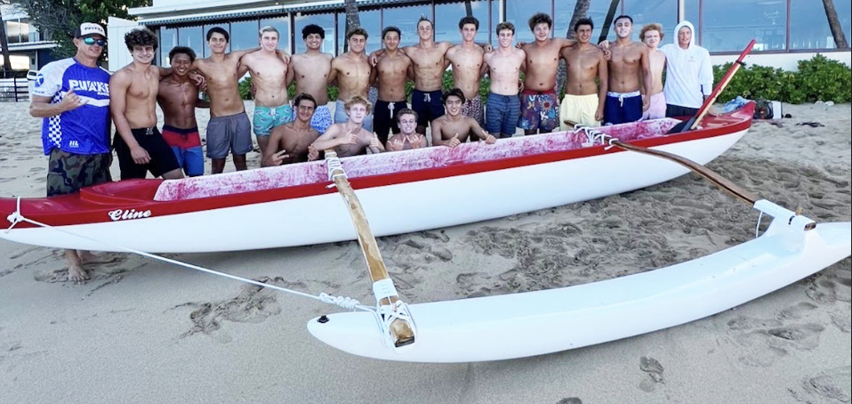 LOYOLA WATERPOLO CANOEING with Outrigger Canoe Club