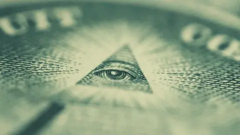 Illuminati eye representing the Pinney Hall Teachers Lounge