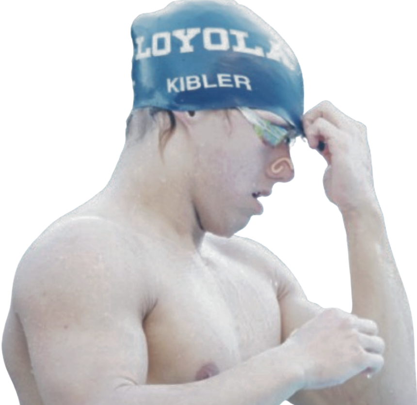 WALTER KIBLER '26 GETTING PREPARED before a meet